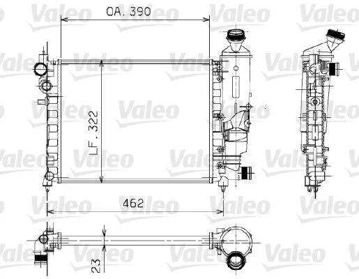 Radiateur, refroidissement du moteur VALEO 730372