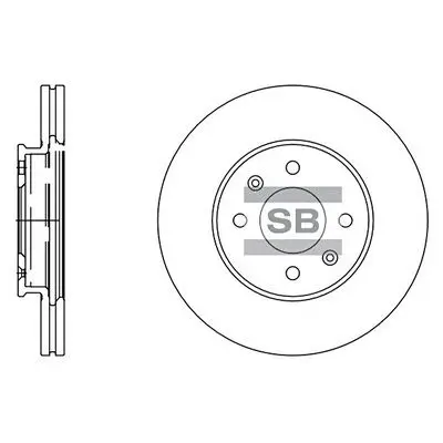 Jeu de 2 Disques de frein Hi-Q SD2039