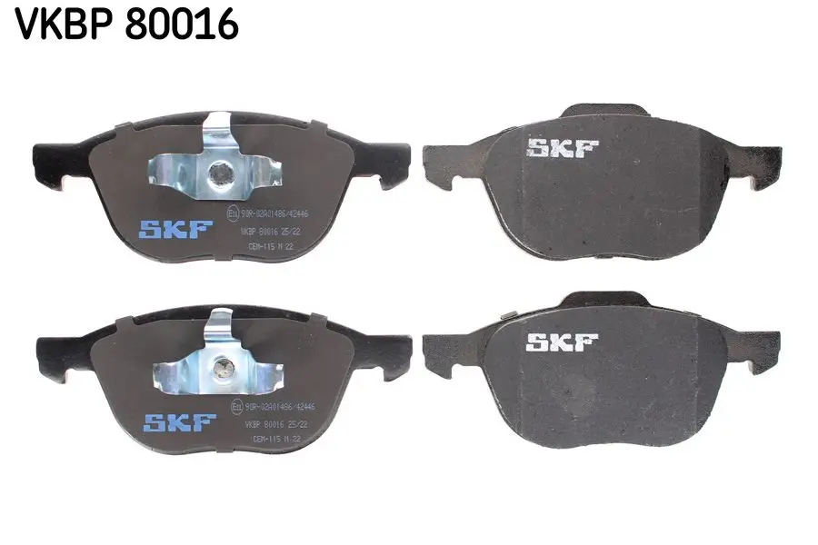 Kit de plaquettes de frein SKF VKBP 80016