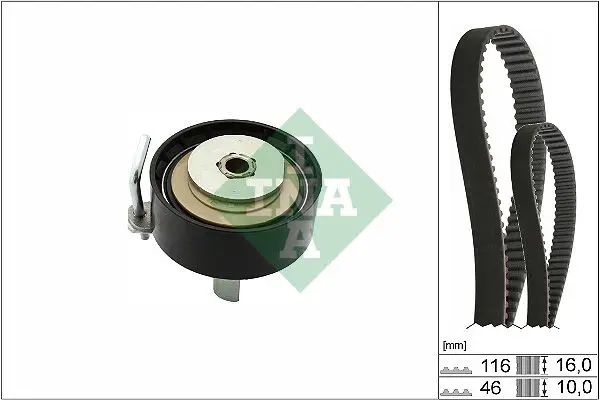 Kit de courroie crantée INA 530 0700 10
